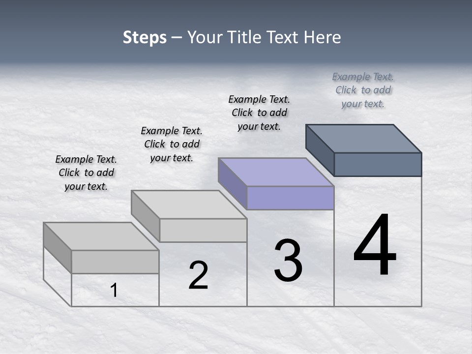 Snowboarder's Shadow PowerPoint Template