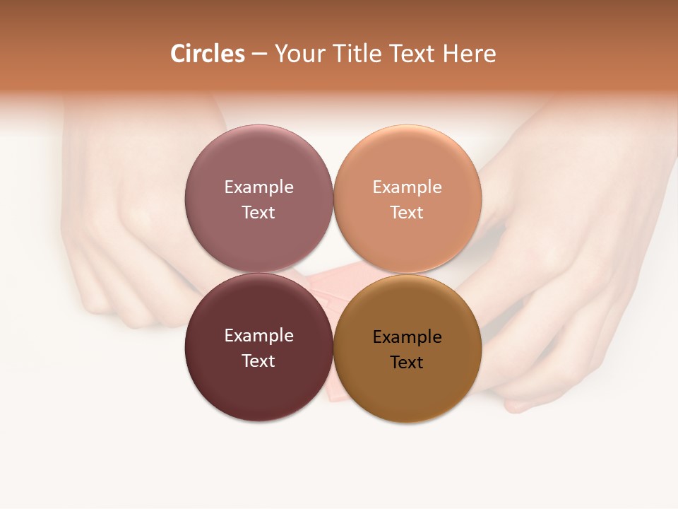 Two Hands Make Something From Sheet Of Paper PowerPoint Template