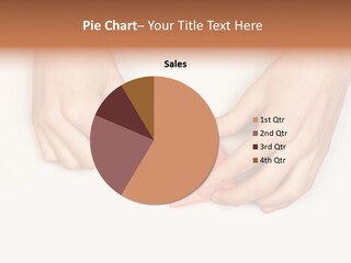 Two Hands Make Something From Sheet Of Paper PowerPoint Template