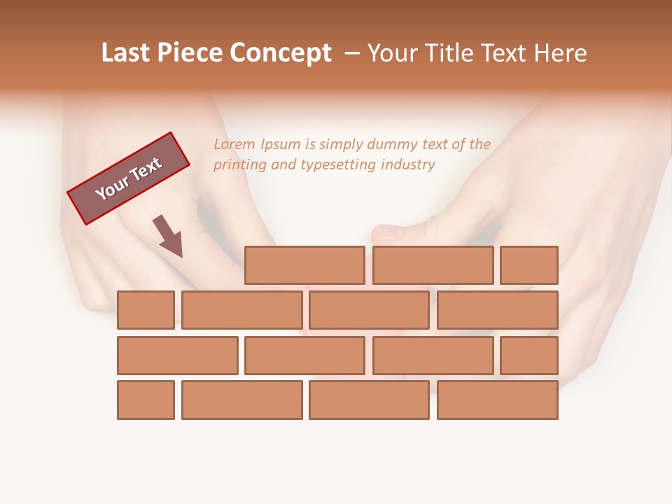 Two Hands Make Something From Sheet Of Paper PowerPoint Template