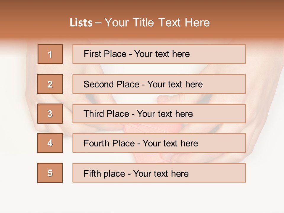 Two Hands Make Something From Sheet Of Paper PowerPoint Template