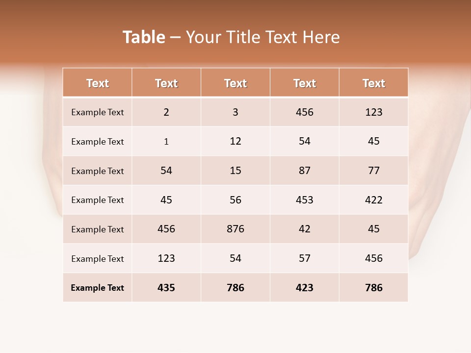 Two Hands Make Something From Sheet Of Paper PowerPoint Template