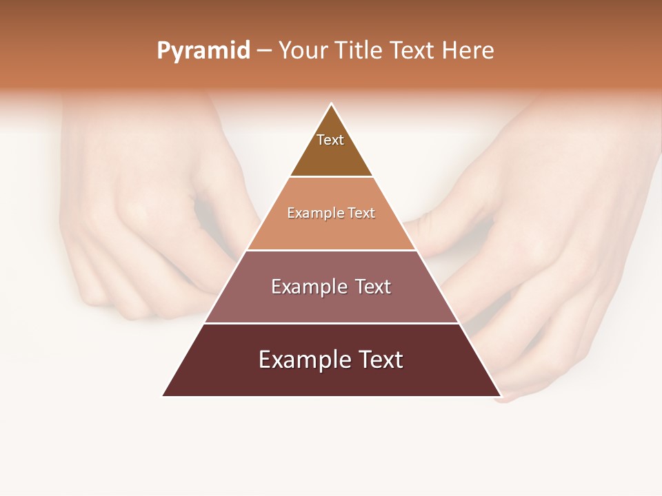 Two Hands Make Something From Sheet Of Paper PowerPoint Template