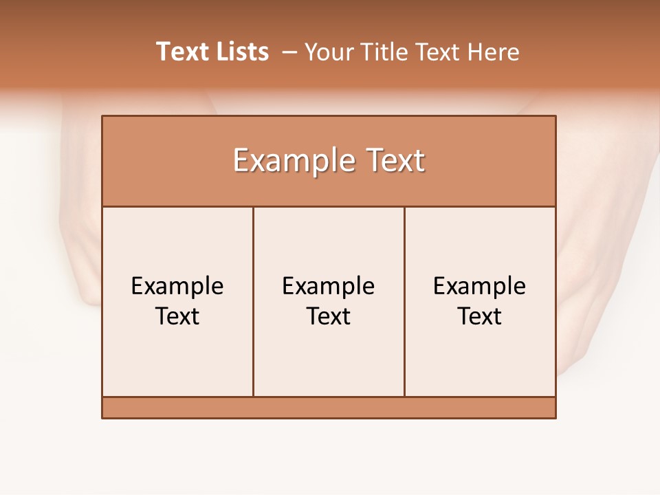 Two Hands Make Something From Sheet Of Paper PowerPoint Template