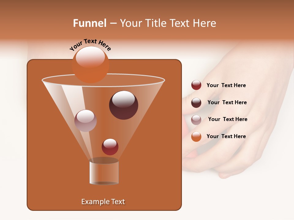 Two Hands Make Something From Sheet Of Paper PowerPoint Template