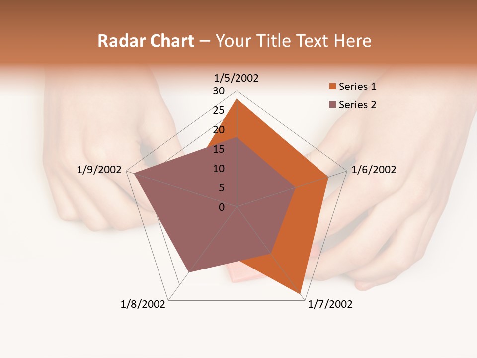 Two Hands Make Something From Sheet Of Paper PowerPoint Template
