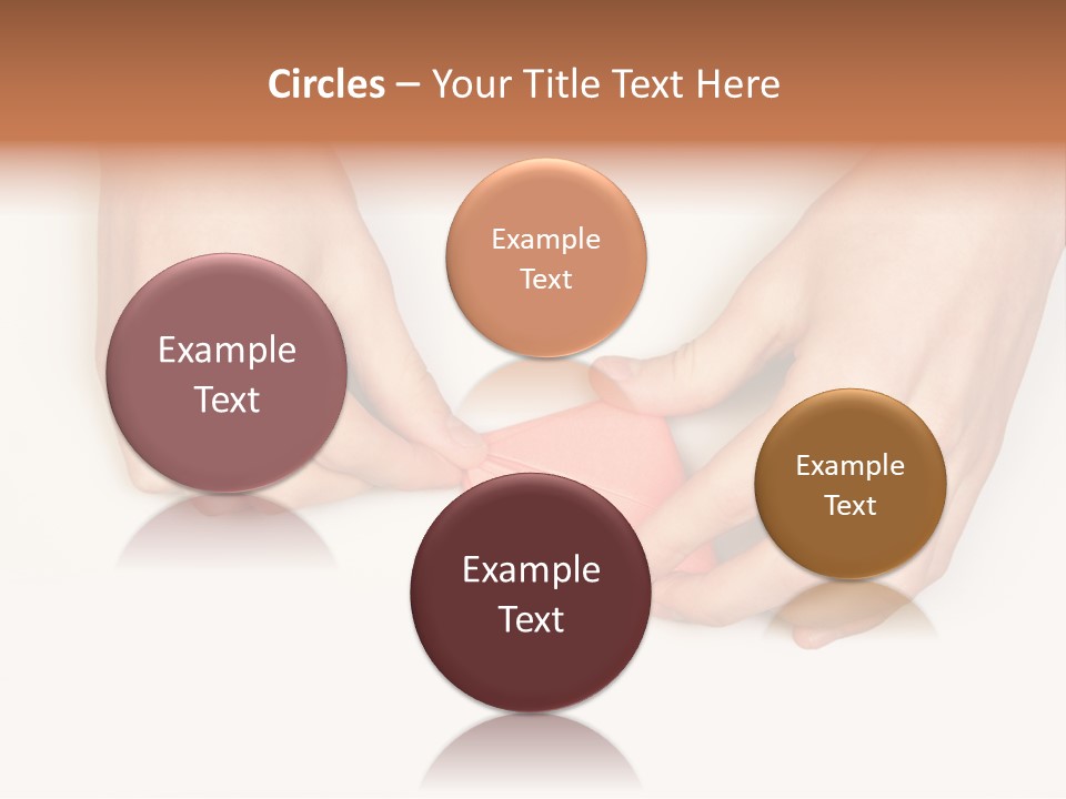 Two Hands Make Something From Sheet Of Paper PowerPoint Template