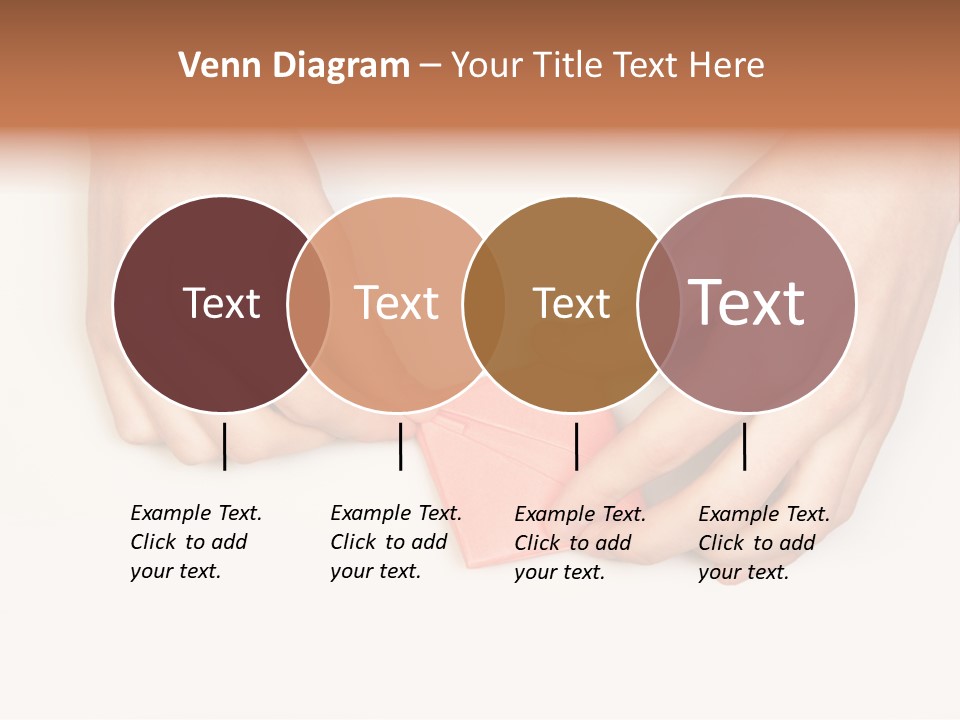 Two Hands Make Something From Sheet Of Paper PowerPoint Template