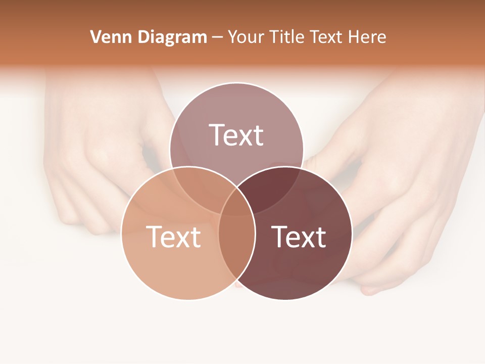 Two Hands Make Something From Sheet Of Paper PowerPoint Template