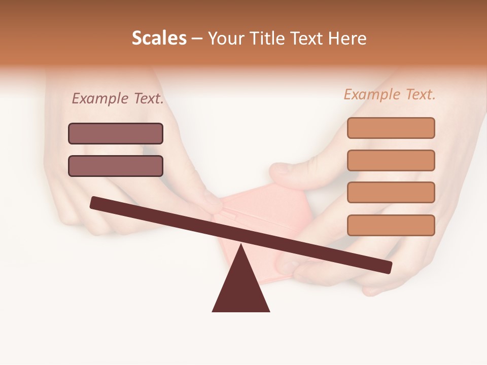 Two Hands Make Something From Sheet Of Paper PowerPoint Template