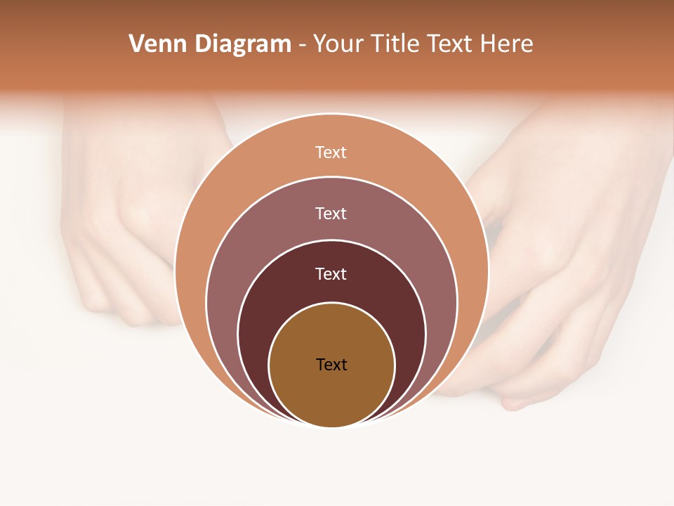 Two Hands Make Something From Sheet Of Paper PowerPoint Template