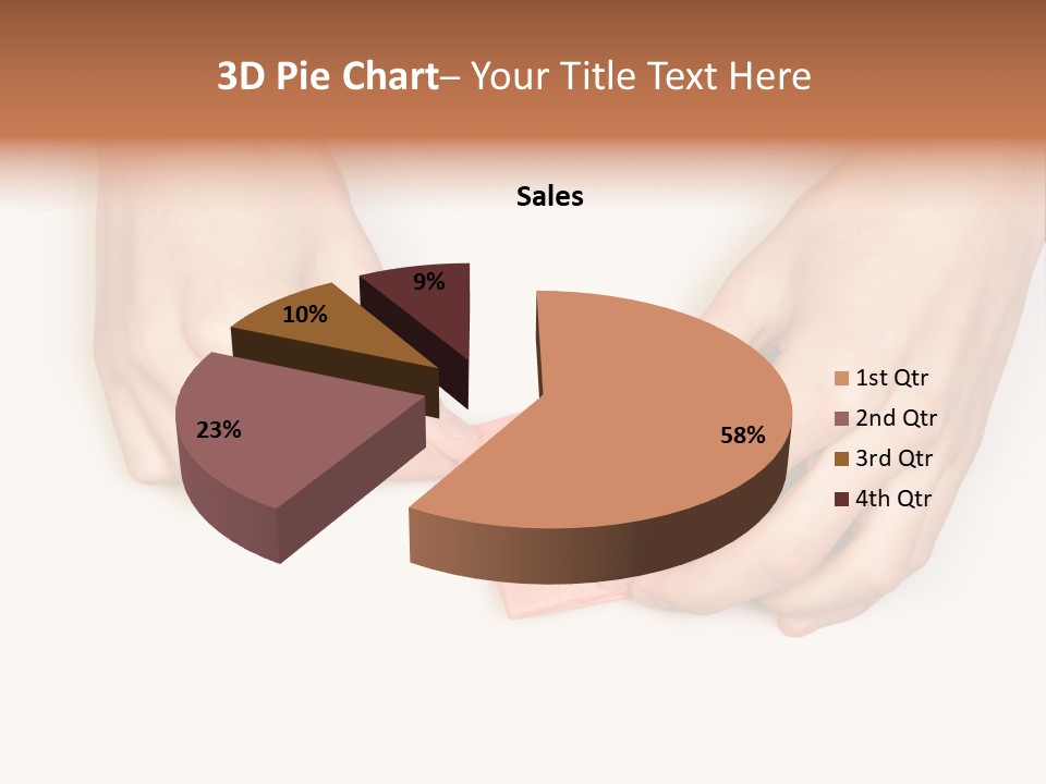Two Hands Make Something From Sheet Of Paper PowerPoint Template