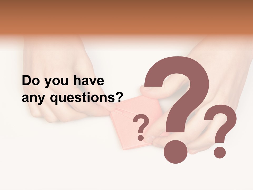 Two Hands Make Something From Sheet Of Paper PowerPoint Template