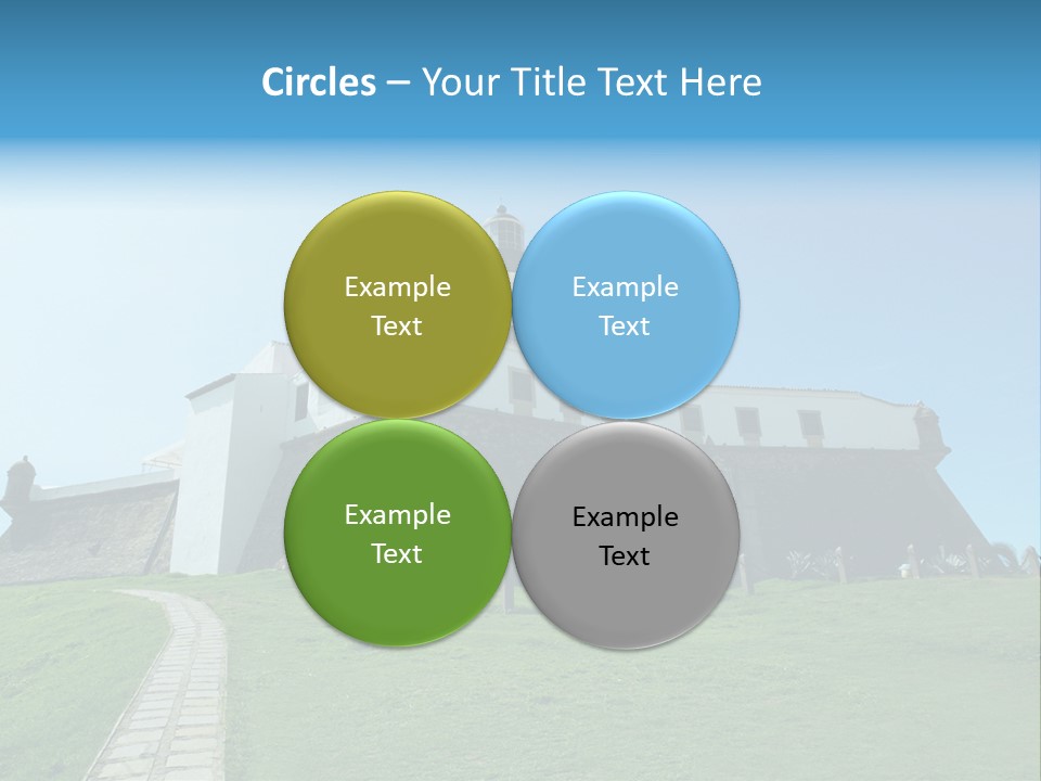 Lighthouse Fort Salvador Bahia Brazil PowerPoint Template