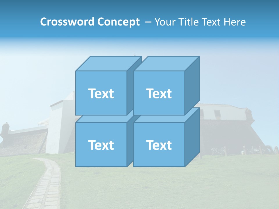 Lighthouse Fort Salvador Bahia Brazil PowerPoint Template
