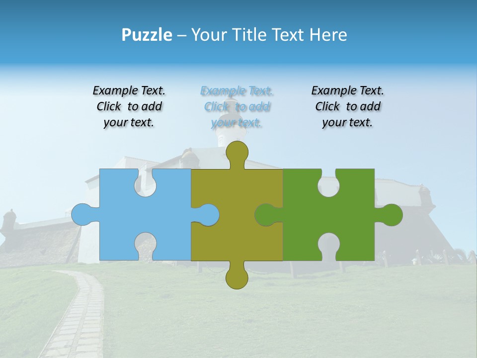 Lighthouse Fort Salvador Bahia Brazil PowerPoint Template