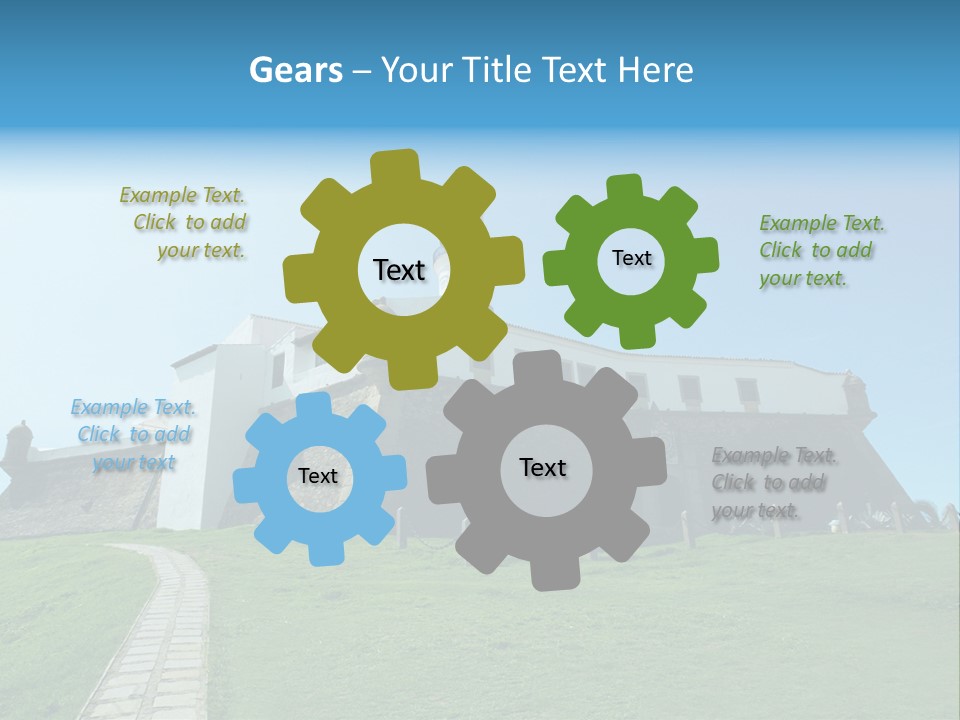 Lighthouse Fort Salvador Bahia Brazil PowerPoint Template