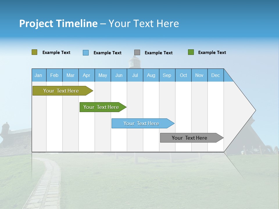 Lighthouse Fort Salvador Bahia Brazil PowerPoint Template