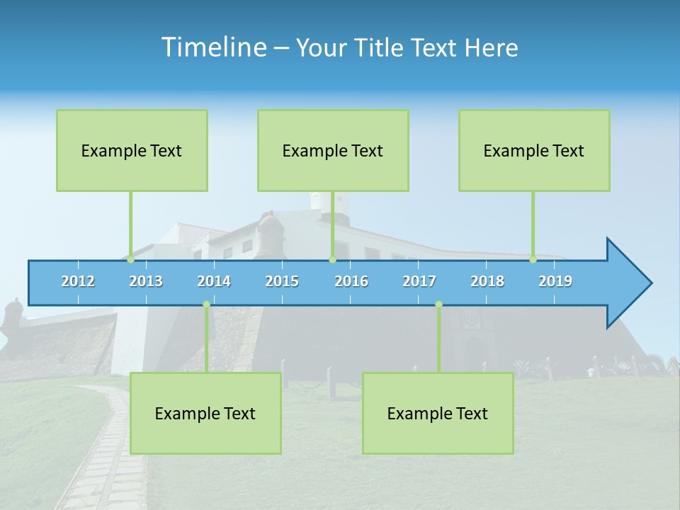 Lighthouse Fort Salvador Bahia Brazil PowerPoint Template