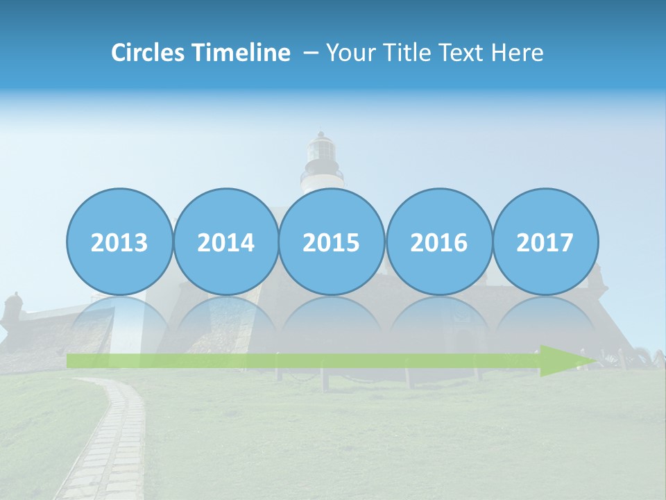 Lighthouse Fort Salvador Bahia Brazil PowerPoint Template