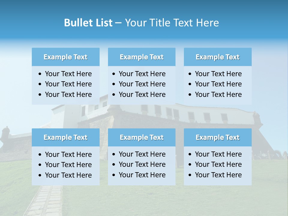 Lighthouse Fort Salvador Bahia Brazil PowerPoint Template