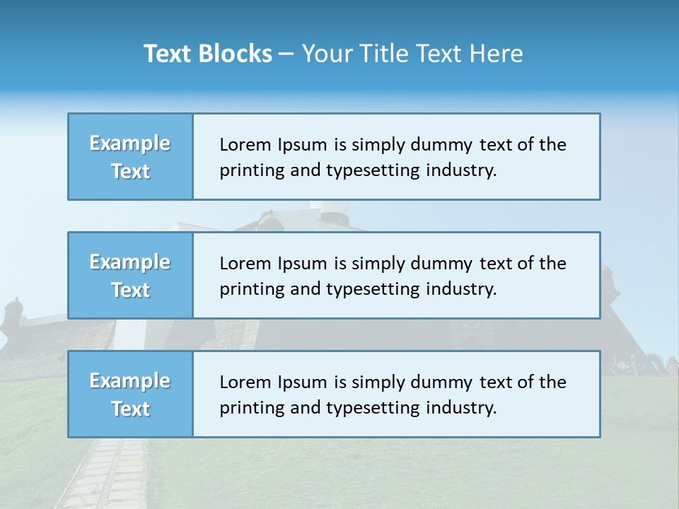 Lighthouse Fort Salvador Bahia Brazil PowerPoint Template