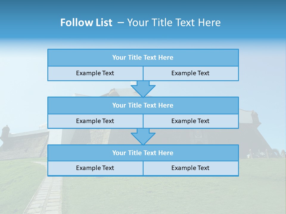Lighthouse Fort Salvador Bahia Brazil PowerPoint Template