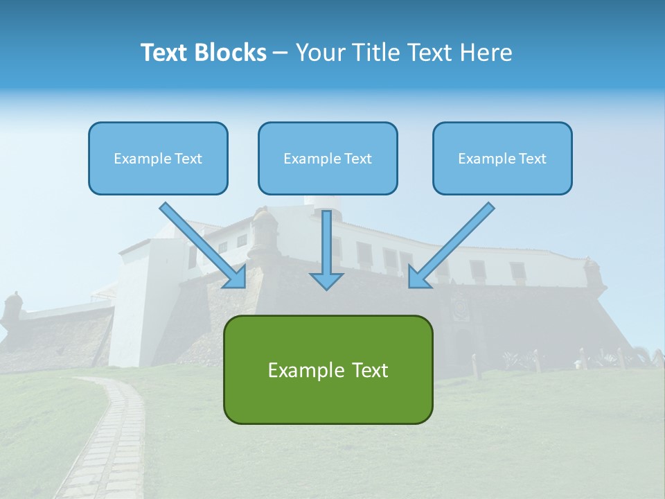 Lighthouse Fort Salvador Bahia Brazil PowerPoint Template