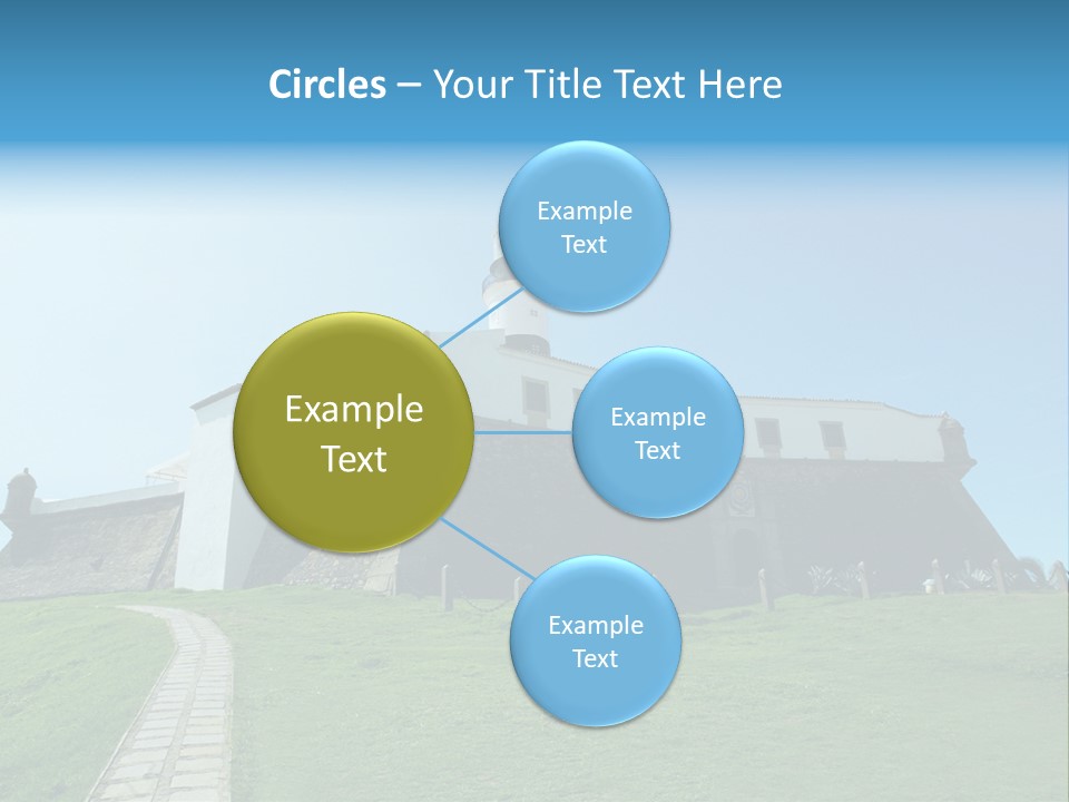 Lighthouse Fort Salvador Bahia Brazil PowerPoint Template