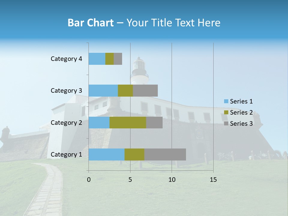 Lighthouse Fort Salvador Bahia Brazil PowerPoint Template