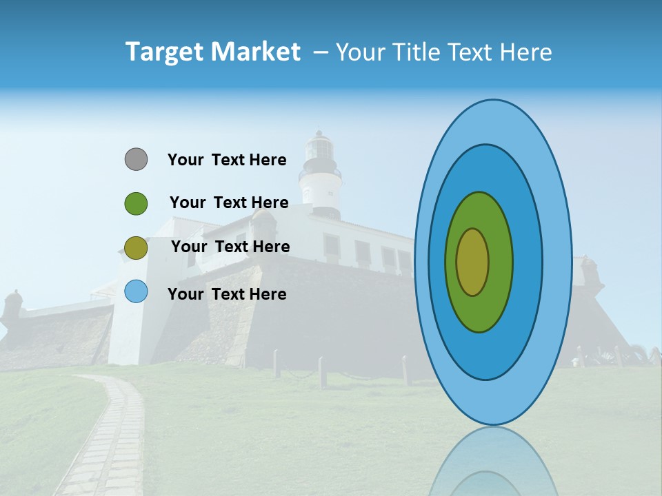 Lighthouse Fort Salvador Bahia Brazil PowerPoint Template