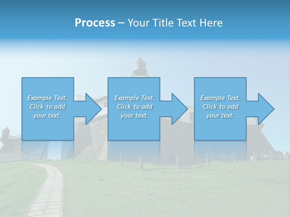 Lighthouse Fort Salvador Bahia Brazil PowerPoint Template