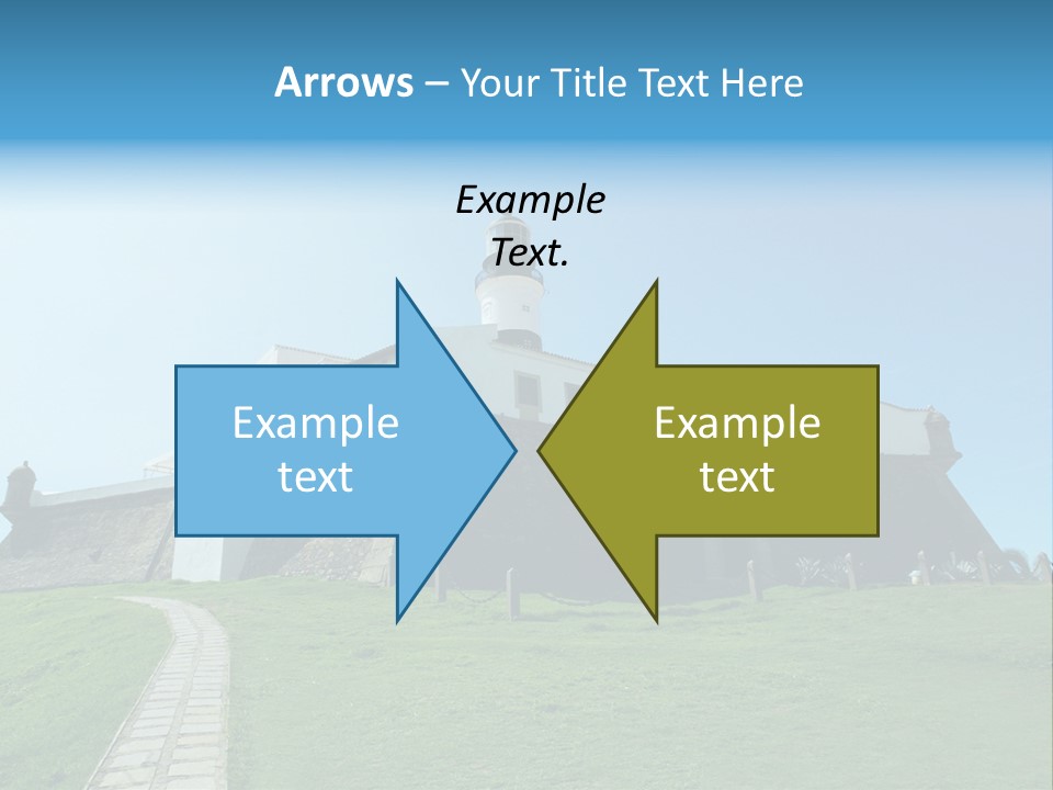 Lighthouse Fort Salvador Bahia Brazil PowerPoint Template