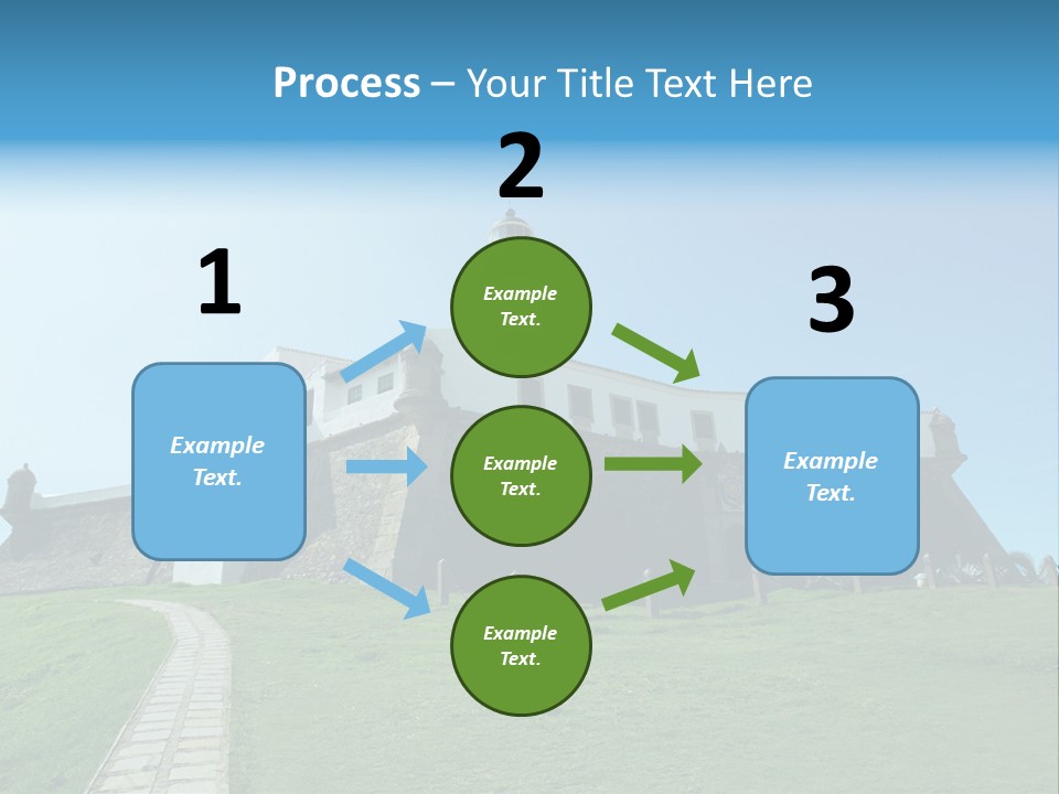 Lighthouse Fort Salvador Bahia Brazil PowerPoint Template