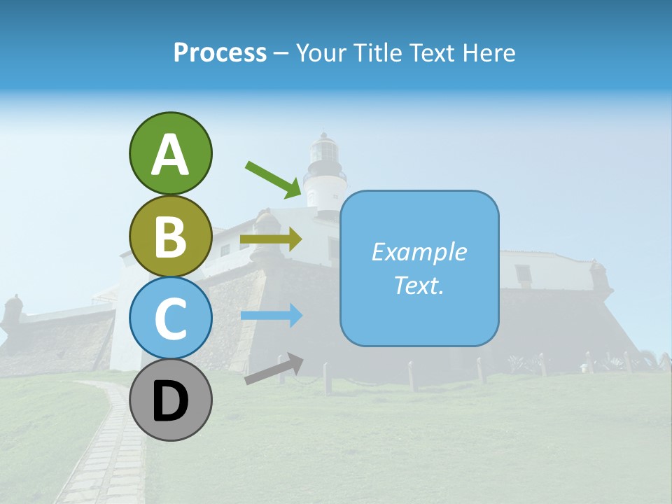 Lighthouse Fort Salvador Bahia Brazil PowerPoint Template