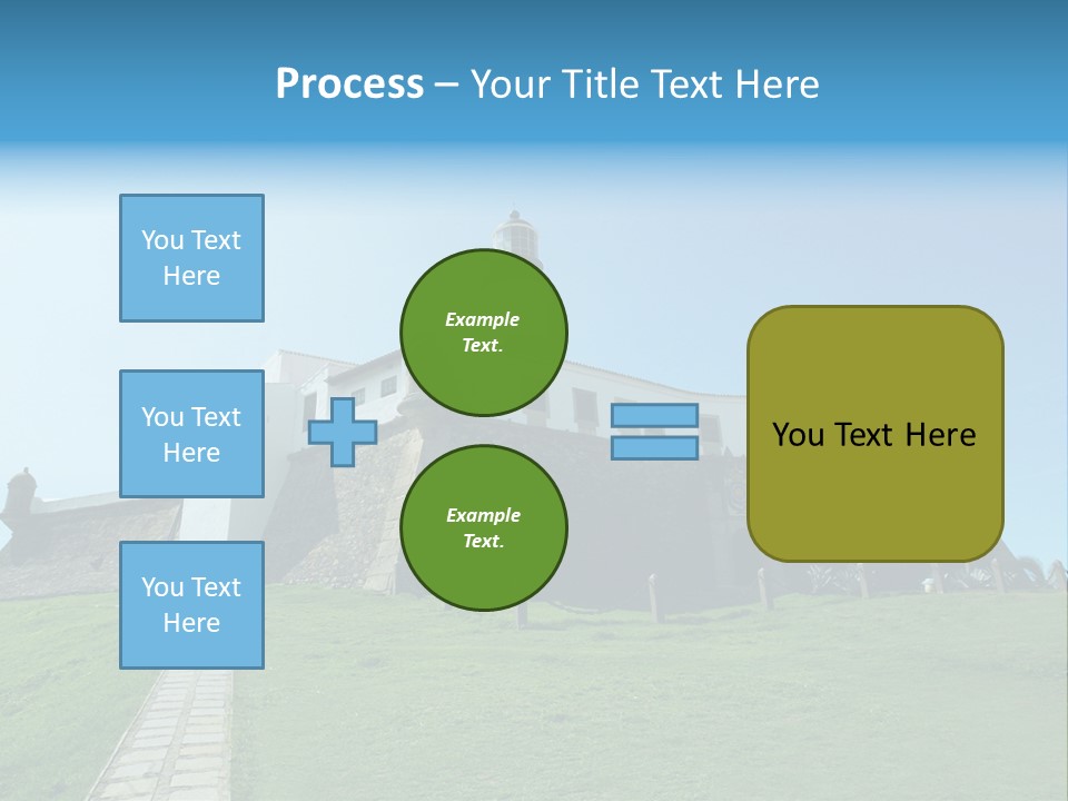 Lighthouse Fort Salvador Bahia Brazil PowerPoint Template