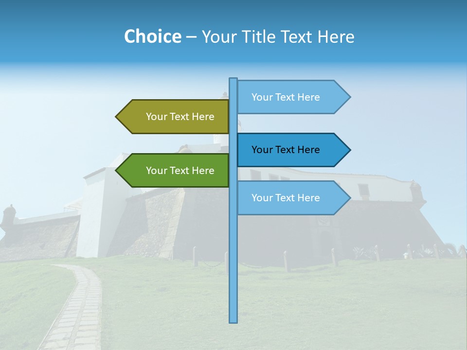 Lighthouse Fort Salvador Bahia Brazil PowerPoint Template