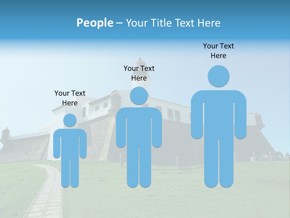 Lighthouse Fort Salvador Bahia Brazil PowerPoint Template