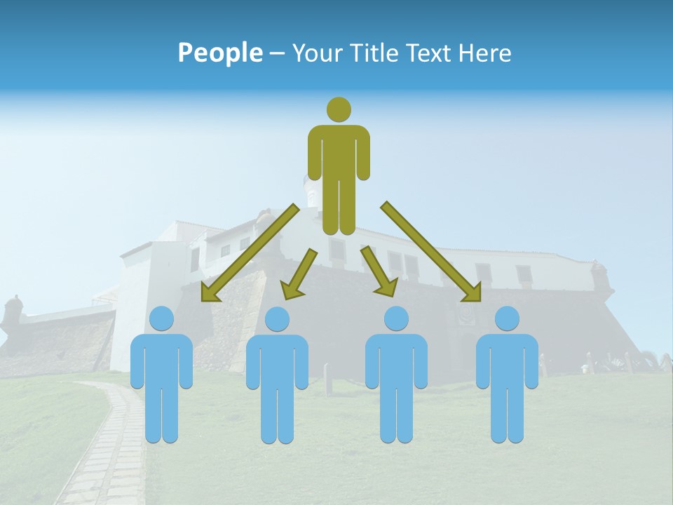 Lighthouse Fort Salvador Bahia Brazil PowerPoint Template