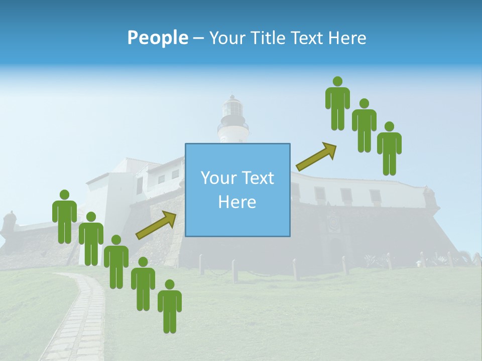 Lighthouse Fort Salvador Bahia Brazil PowerPoint Template