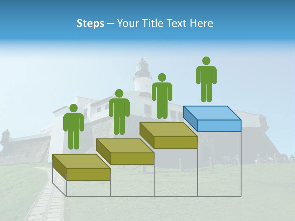 Lighthouse Fort Salvador Bahia Brazil PowerPoint Template