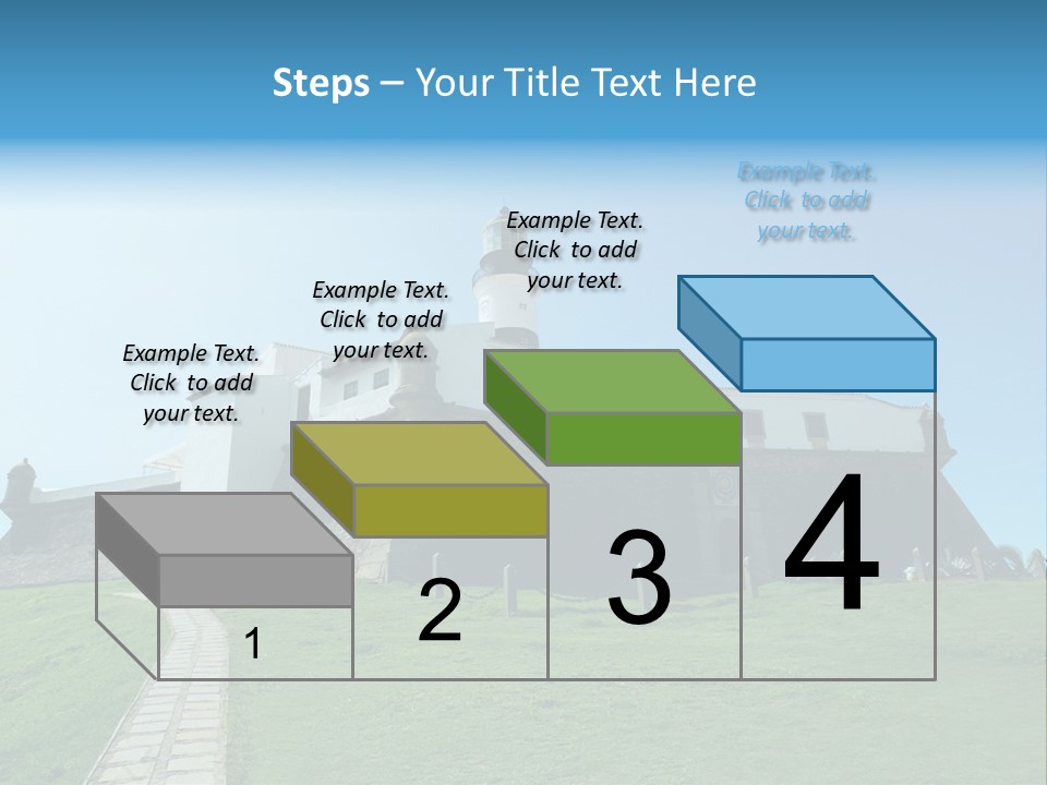 Lighthouse Fort Salvador Bahia Brazil PowerPoint Template