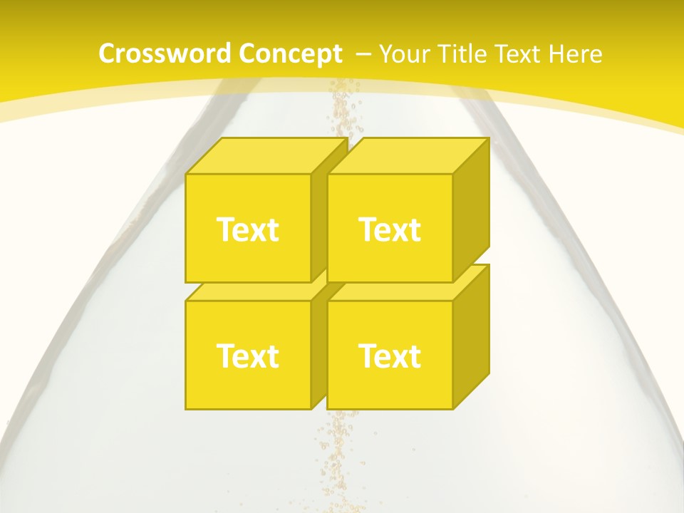 Hourglass Closeup Shot (Isolated - White Background) PowerPoint Template