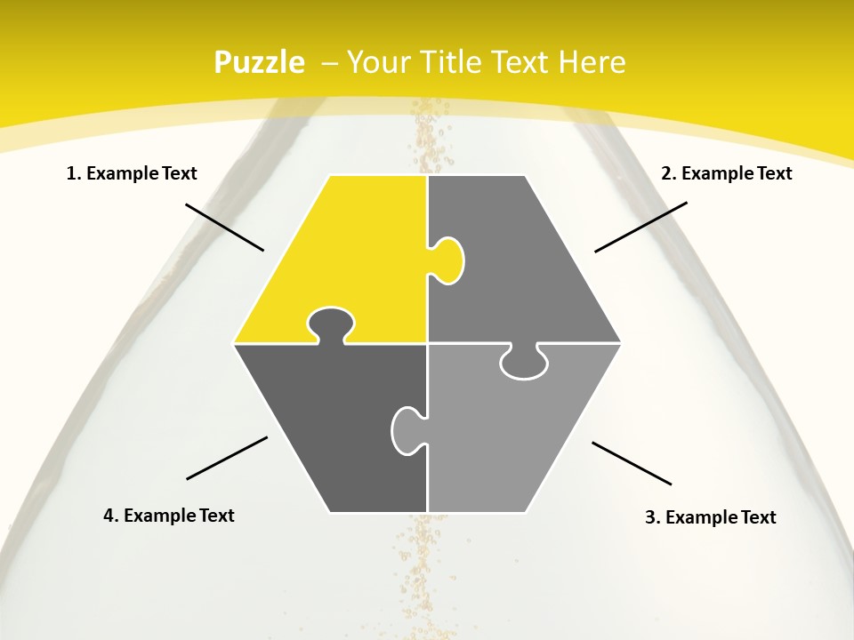 Hourglass Closeup Shot (Isolated - White Background) PowerPoint Template