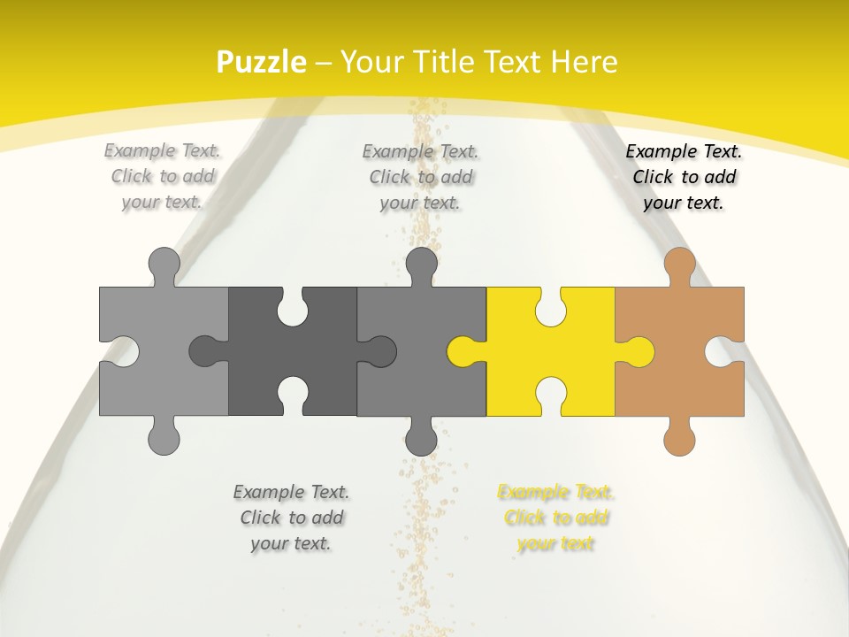 Hourglass Closeup Shot (Isolated - White Background) PowerPoint Template