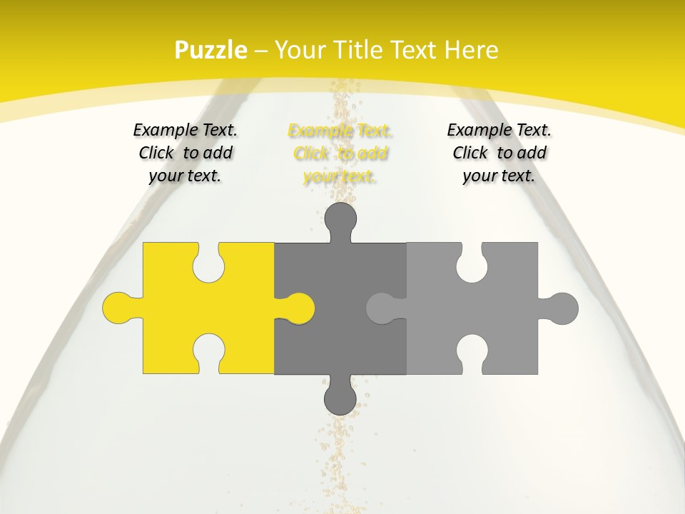 Hourglass Closeup Shot (Isolated - White Background) PowerPoint Template