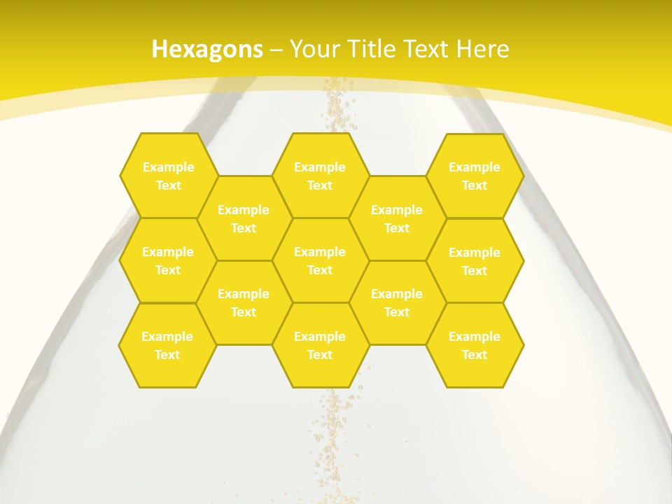 Hourglass Closeup Shot (Isolated - White Background) PowerPoint Template