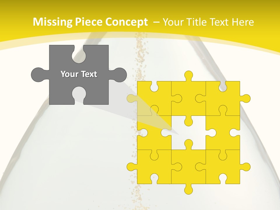 Hourglass Closeup Shot (Isolated - White Background) PowerPoint Template