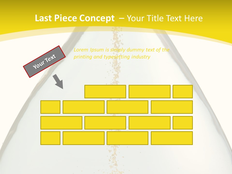 Hourglass Closeup Shot (Isolated - White Background) PowerPoint Template