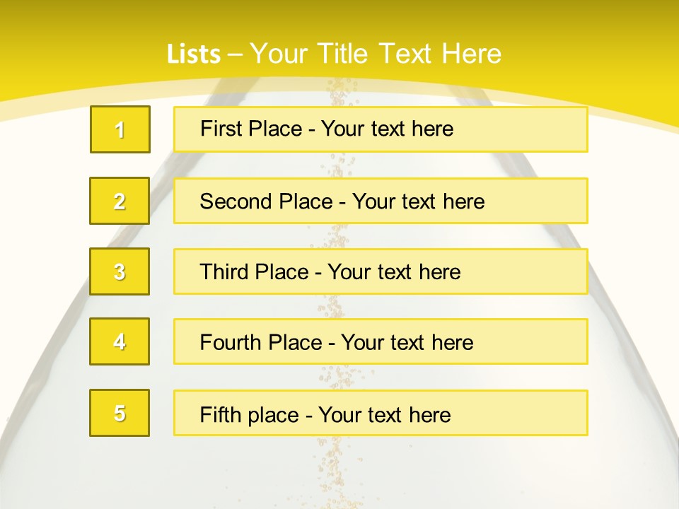 Hourglass Closeup Shot (Isolated - White Background) PowerPoint Template
